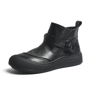 Chaussures <span class=keywords><strong>pour</strong></span> femmes à semelle souple et à bouche profonde, style rétro, boucle de ceinture, chaussures à grosse tête, nouvelle collection printemps-automne 2025 - Product Image 5