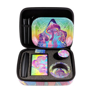 Smoke Shop Venta al por mayor 6 en Kit Cenicero Amoladora Juego de bandeja rodante para moler tabaco conveniente Accesorios para fumar - Product Image 4