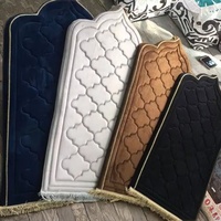 Tapis musulman antidérapant en mousse à mémoire de forme personnalisé en gros Tapis de sol de luxe souple pour genoux front cadeau Tapis de prière