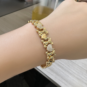 <span class=keywords><strong>Collana</strong></span> con cuore di <span class=keywords><strong>orsacchiotto</strong></span> Hip Hop Punk XO da donna <span class=keywords><strong>collana</strong></span> regalo alla moda - Product Image 2