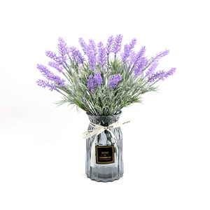 Bouquet de lavande artificielle Guanyi 30cm-100cm en plastique pour décoration intérieure et accessoires de mariage - Product Image 1