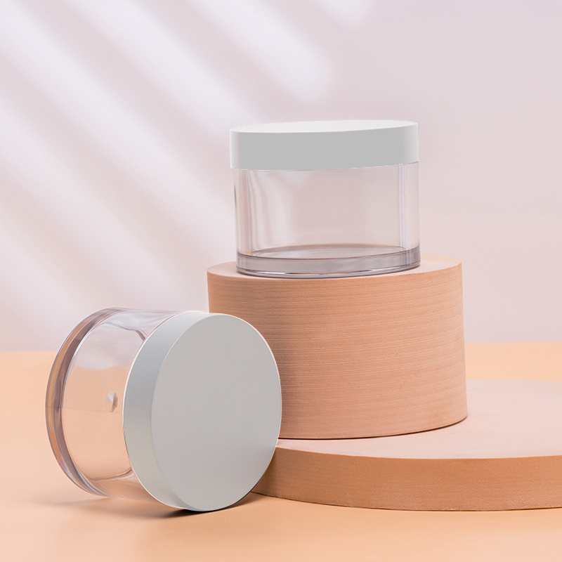 KG-J68R Skincare Cream Jar 105ml 120ml PET Plastic Cosmetic Jar Face Cream Body Butter Containers Jars with Lids