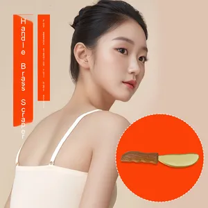 Impugnatura in legno puro ottone raschiatura per tutto il corpo massaggio tigre talismano rame pietra bianca in rame piastra <span class=keywords><strong>spalla</strong></span> <span class=keywords><strong>collo</strong></span> indietro - Product Image 1