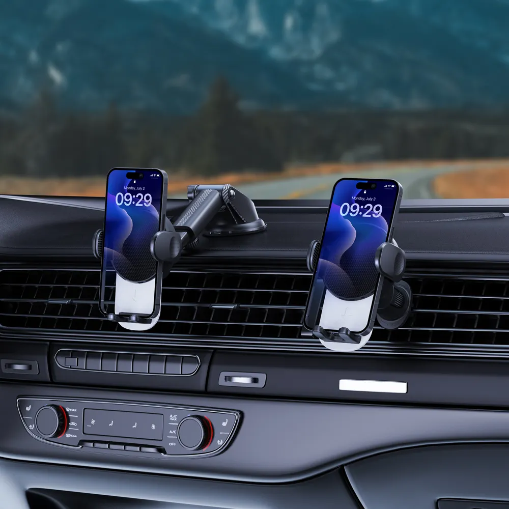 Taiworld Venta caliente 2 en 1 Universal Car Air Vent Phone Holder Cradle Car Dashboard Mount Phone Holder para teléfono móvil