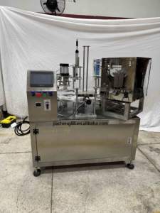 Máquina Automática Neumática <span class=keywords><strong>de</strong></span> Llenado y Sellado <span class=keywords><strong>de</strong></span> Plato Giratorio para Café en Polvo, Leche <span class=keywords><strong>de</strong></span> Soja, Helado, Zumo <span class=keywords><strong>de</strong></span> Frutas - Alta Precisión y Bajo Ruido - Product Image 2