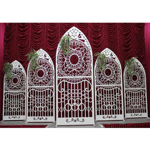 Murs arrière en métal de scène de mariage de haute qualité accessoires en métal de mariage asiatique de bonne qualité murs arrière en métal de scène de mariage anglais - Product Image 1