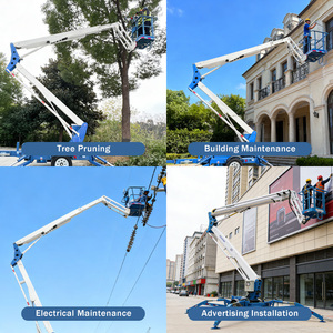 Plataforma Elevadora Araña Remolcable con Giro de 360°, Elevador Hidráulico de 22m, Mesa Elevadora Eléctrica - Product Image 2