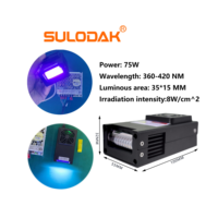 Lámpara UV de 395nm con Enfriamiento por Aire para Impresora UV Epson 4800 7880 9880, Lámpara LED de Curado para Impresora de Piso/Pared, Impresora de Inyección de Tinta en Línea