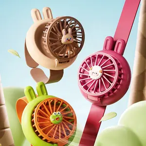 2024 New Arrive Kid Cute USB Rechargeable Wrist Fan Portable Mini Fan Watch