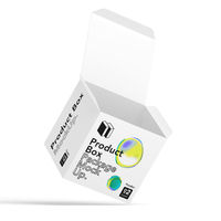 Boîtes d'emballage pliantes personnalisées en relief pour l'électronique et les cosmétiques, papier artistique avec logo personnalisé et pelliculage mat/brillant