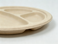 Assiettes en pulpe de papier biodégradable pour les fêtes