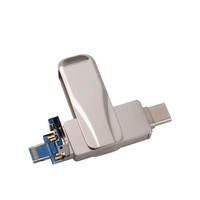 Clé USB portable 3 en 1 OTG, clé USB personnalisée haute vitesse, mémoire USB pour téléphone