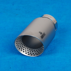 Embout d'échappement de voiture en acier inoxydable de <span class=keywords><strong>4</strong></span> pouces, noir mat, embout en maille, style ak, silencieux pour modification des performances du véhicule. - Product Image 1