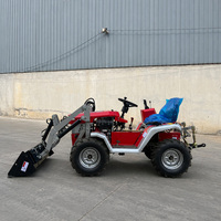Mini-tracteur agricole 4x4 de 18 CV avec moteur et pompe, accessoires pour tracteur agricole autoporté en promotion