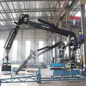 Bob-lift New China Knuckle Boom Grúa <span class=keywords><strong>articulada</strong></span> 1 tonelada 2 toneladas Pluma hidráulica Ladrillo Grúa Camión para bloque - Product Image 3