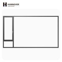 Ventanas Abatibles de Aleación de Aluminio HANNOVER, Ahorro de Energía, Rotura Térmica, Insonorizadas, con Certificación Energy Star, para Villas y Oficinas