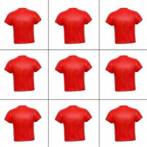 Balle anti-stress en mousse PU en forme de maillot de sport personnalisée en gros, jouet anti-anxiété à thème sportif, logo imprimé, cadeau promotionnel pour vêtements d'équipe - Product Image 3
