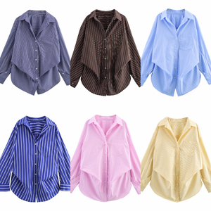Chemisier Chic Femme 2026 – Nouvelle Collection Automne – Blouse en Lin Mélangé à Manches Larges – Chemises Vintage à Manches Longues pour Femme – Hauts Élégants - Product Image 4