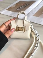 Mini-rugzak sleutelhanger PU-leer kleine tassen voor portemonnee portemonnees zak lippenstift tas oordopjeshouder datakabel organizer etui
