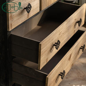 Cómoda de Madera Vintage para Entrada con 6 Cajones, Mueble de Almacenamiento para Sala de Estar, Uso Comercial - Product Image 3