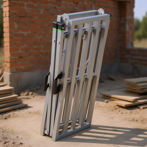 Plateforme d'échafaudage portable à hauteur réglable, capacité de 880 lb, pliable, pour travaux industriels et de construction - Product Image 2