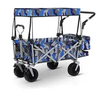 2 Sitz Klappbarer Kinderwagen Kinderwagen faltbar Outdoor Beach Kids Garden Wagon Cart