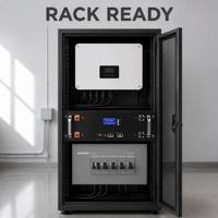 Baterai Rak LiFePO4 CD-SRB512100 51.2V 100Ah dengan BMS Pintar 6000 Siklus Terminal Tanpa Alat 5.12kWh Cadangan UPS Server Tenaga Surya