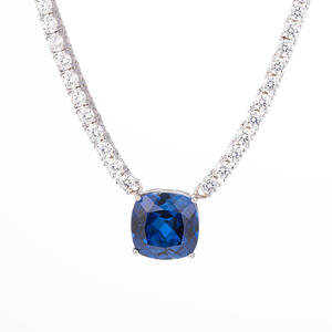 Collares de Plata de Ley con Moissanita o Zirconia, Modernos, Unisex, para Uso Diario, Productos de Dropshipping, Certificados por GRC - Product Image 1