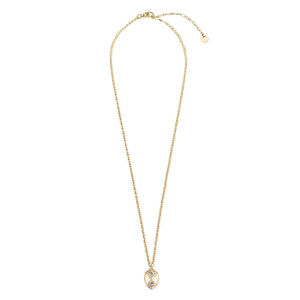 Collana con Pendente Angelina Placcato Oro con Diamante Taglio Brillante Rotondo Solitario Minimalista per Donna Uso Quotidiano - Product Image 4