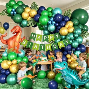 Kit de Guirnalda de Globos de Dinosaurios con Globo de Dinosaurio Metalizado para Decoración de Fiestas de Cumpleaños, Baby Shower y Safari en la Jungla - Product Image 6