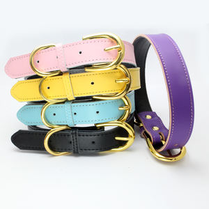 Productos para mascotas al por mayor personalizados, <span class=keywords><strong>collar</strong></span> para mascotas, correa, <span class=keywords><strong>collar</strong></span> de cuero liso para perros - Product Image 1