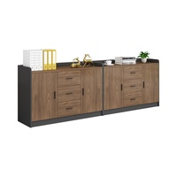 Meuble de bureau moderne modulaire de style industriel, armoire de classement en mélamine, buffet pour bureau à domicile, hôpital, école, commerce