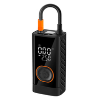 Gonfleur de pneus automatique mini 150 PSI sans fil, portable, en ABS, avec arrêt automatique pour véhicules et motos