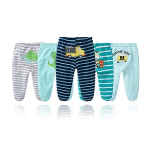 Ensemble 5 pièces pour bébé, nouveau-né, design aléatoire, pantalon imprimé de dessin animé, pantalon enveloppant, en coton, pour l'hiver, - Product Image 2