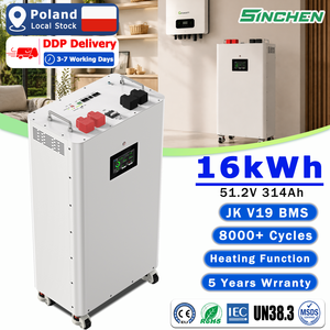Batería de Litio Lifepo4 Power Tower en Stock en la UE, Paquete de Baterías Completo de 16 kWh JK V19 BMS 51.2V 48V para Almacenamiento de Energía Doméstico ESS - Product Image 1