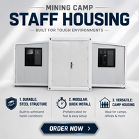 Módulo Modular Expandible de 20 pies, Auto-sostenible y Personalizado, con Energía Solar Fuera de la Red para la Gestión de Proyectos en Sitios de Minería Remotos