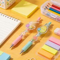 Nouveau stylo gel à pression DIY en acrylique en forme de lapin de Pâques, stylo à bille noir, cadeau publicitaire transfrontalier