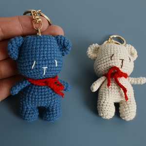 Muñecos <span class=keywords><strong>de</strong></span> ganchillo <span class=keywords><strong>Amigurumi</strong></span>, juguetes <span class=keywords><strong>de</strong></span> animales, osos <span class=keywords><strong>de</strong></span> peluche, artículos <span class=keywords><strong>de</strong></span> ganchillo hechos a mano, llaveros <span class=keywords><strong>de</strong></span> oso <span class=keywords><strong>de</strong></span> peluche, venta al por mayor - Product Image 3