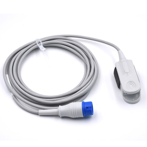 Capteur Spo2 Capteur de pince à <span class=keywords><strong>doigt</strong></span> adulte réutilisable Compatible Mindray PM 6000 Technologie Masimoos Alimentation en usine 12 broches - Product Image 6