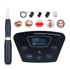 Biomaser P300 Black Pearl halbattraktives Make-up-Gerät Augenbraue digitales Tattoogapparat mit Tattoogadern Universal-Nadeln