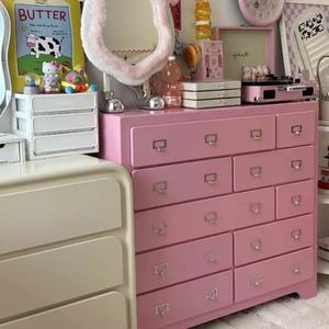 Commode en bois moderne pour salon et chambre à coucher, avec plusieurs tiroirs, pour enfants et adultes - Product Image 4