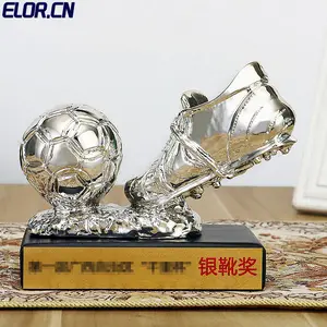 ELOR Golden Football Winner Cup Trophy Resin Craft Champion Prize Souvenir regali per gare di articoli sportivi