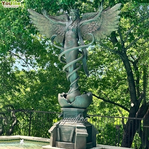 รูปปั้นทองสัมฤทธิ์ทางการแพทย์รูปปั้นคลินิก Caduceus - Product Image 4