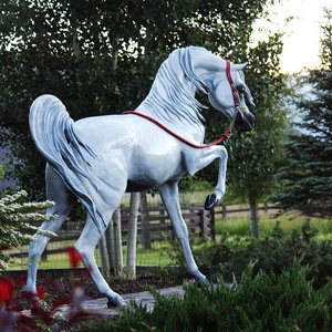 Escultura <span class=keywords><strong>de</strong></span> Caballo Árabe <span class=keywords><strong>de</strong></span> Bronce a Tamaño Real con Técnica <span class=keywords><strong>de</strong></span> Fundición, Colores Personalizados para Decoración <span class=keywords><strong>de</strong></span> Jardín Exterior - Product Image 3