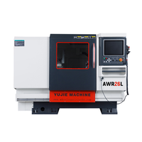 Torno CNC Automático de Alta Precisión YUJIE AMR26L con Doble Husillo, Guía Lineal Estable y Sonda 3D para Reparación de Ruedas