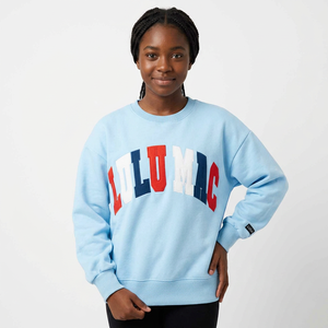 Wholesale Winter Trendy Crew Neck <b>Sweatshirt</b> Loose Fit Contrast Neck Cuff Stitched Custom Logo 100% Cotton Collegiate Blank Low - Product Image 3