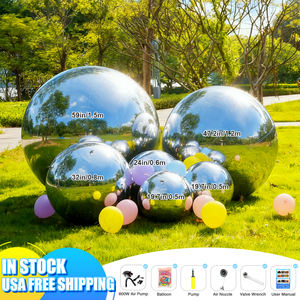 ลูกบอลดิสโก้เป่าลมตกแต่งงานอีเว้นท์ขนาดใหญ่ ทำจากพีวีซี สำหรับไนต์คลับ งานปาร์ตี้ งานแต่งงาน สีทอง สีเงิน ลูกบอลลอยน้ำ ลูกบอลกระจกเป่าลม - Product Image 2