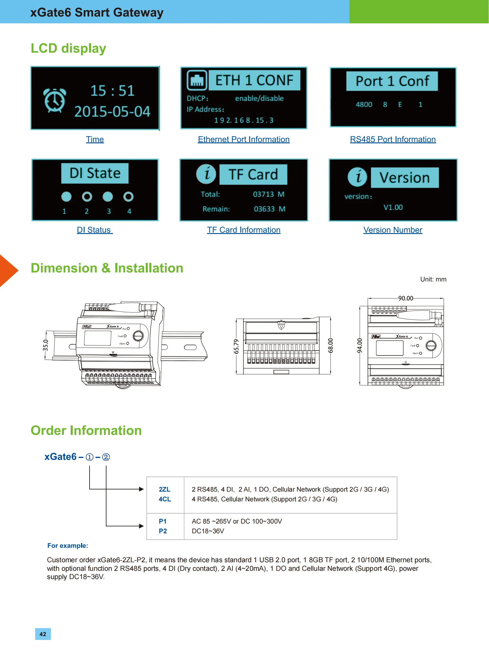 XGate6-lite Pilot penjualan terlaris solusi sistem Smart gateway RS485 Ethernet 4G wifi fungsi penerusan hitam