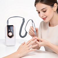 Machine à ongles portable en acier inoxydable, forme stylo, perceuse à ongles portable 35000 tr/min, outil électrique professionnel
