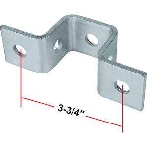 MISA MISA09 Single-Side U Shaped Bracket 1-<b>5</b>/8 in Strut Channel 3/16 Thick Zinc Plated Steel Support Connector for Metal <b>Framing</b> - Product Image 5